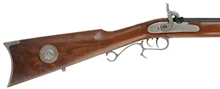 Thompson Center Hawken Cougar Rifle,
.50 caliber, 28" barrel,
percussion, fancy walnut stock, stainless steel trim,
used, by Thompson Center Arms